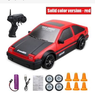 Radio-controlled Car AE86 Four-wheel Drive High-speed Drift Racing Car Charging Wake up Children Boy GTR Sports Car Model