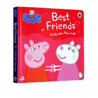 English original Peppa Pig pink piggy little sister peppa pig best friends cardboard flipping books childrens friendship picture books childrens Enlightenment English parent-child reading picture books