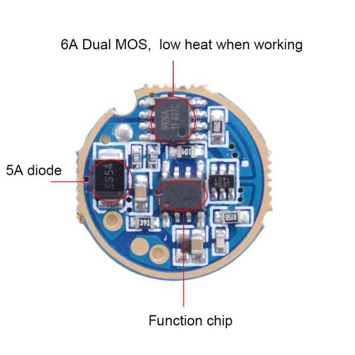 hot-k-ไฟฉายอเนกประสงค์ขนาด22มม-26มม-3v-12v-วงจรไฟฟ้าไดรเวอร์แผงวงจรสำหรับ-t6-l2-xpl-led-18650