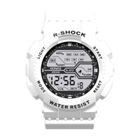 「Dark blue watch」 MensWatchesMen 39; S Boy LcdStopwatch Date RubberWristCasualWatch Relogio Часы