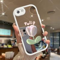 เคสกันกระแทกกล้องกันกระแทกสำหรับ OPPO A33ภาพวาดสีน้ำมันพื้นผิวกระจกฝาหลังลายดอกไม้