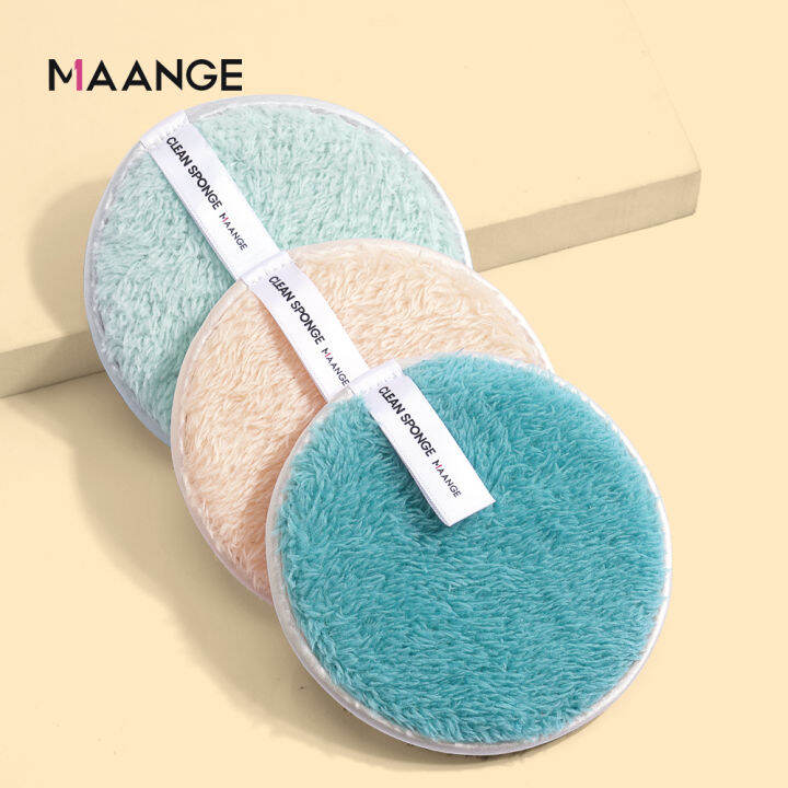 MAANGE Makeup Remover Sponge Puff Cleansing Sponge Double Sided
