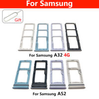 ถาดใส่ซิมการ์ด SD สำหรับ Samsung A52 A72 A32 SIM Chip Holder Slot Adapter Drawer Part-SOPO STORE