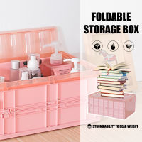 SML Size Storage Box Basket Folding Case Collapsible Crate Boxes Desktop Holder Dustproof Odorless 3 Color