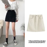 COD ☃ vffe899 Ready Stock Women Korean Fashion high waist A Ling Mini Skirt