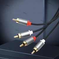 Gold-Plated 2Rca To 2 Rca Male To Male Rca Audio Cable Amplifier Audio Cable 1M 2M 3M For Home Theater DVD TV CD Soundbox W6TH