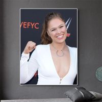 ภาพวาดสีน้ำมันยูโดของผู้หญิงอเมริกัน Ronda Rousey โปสเตอร์และภาพพิมพ์ห้องนั่งเล่นรูปภาพศิลปะผนังตกแต่งบ้าน A23884ไร้กรอบหรือกรอบด้านใน