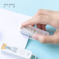 Portable Stapler Student Mini Stapler Small Labor-saving Stapler Cute Sheep Office Accessories Stepler Stationery Bookbinding Staplers Punches