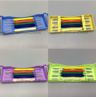 5ชิ้นทันตกรรมคอมโพสิตบรรจุเครื่องมือฟิลเลอร์ความงามฟื้นฟูซิลิคอนจับที่มีสีสันด้วยเครื่องมือทันตกรรมเทปคาสเซ็ต