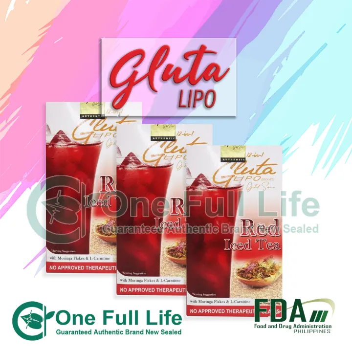 Gluta Lipo GlutaLipo Gold Series Signature RED ICED TEA 3 Boxes Lazada PH