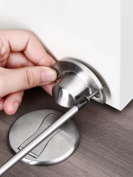 lz-invisible-magnetic-door-stopper-stainless-steel-punch-free-windproof-mechanical-self-locking-door-stop-door-stopper