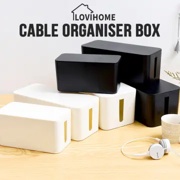 Bamboo Cable Management Box, Hider Cord Organizer Box Large Storage Holder  for Desk - Conceal Power Strips Electrical Cords From TV Computer USB Hub -  China Office Suppliers and Office Accessories price