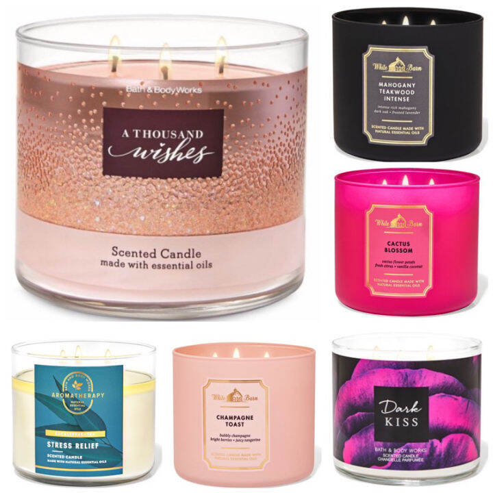 Bath and body works 3 wick candle Lazada