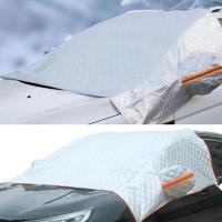 Car Windshield Snow Cover Heavy Duty Ultra Thick Protective Windscreen Cover 14.96x11.02x3.15inch Snow UV Ice Protection Front Window Cover for Car SUV CRV brightly