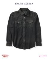 RALPH LAUREN COTTON DENIM WESTERN SHIRT (BOY SIZE 8-20)