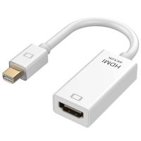 4K Mini DP to HDMI Cable 1080P Mini DisplayPort to HDMI Adapter DP Male to HDMI Female Converter for Loptop Macbook TV Projector