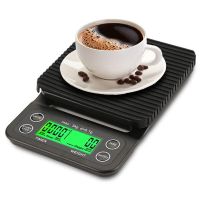 Precision Drip Coffee Scale With Timer Digital Kitchen Scale Electronic Portable 3kg 0.1g 5kg 0.1g Coffee Weighing Balance Tools Luggage Scales