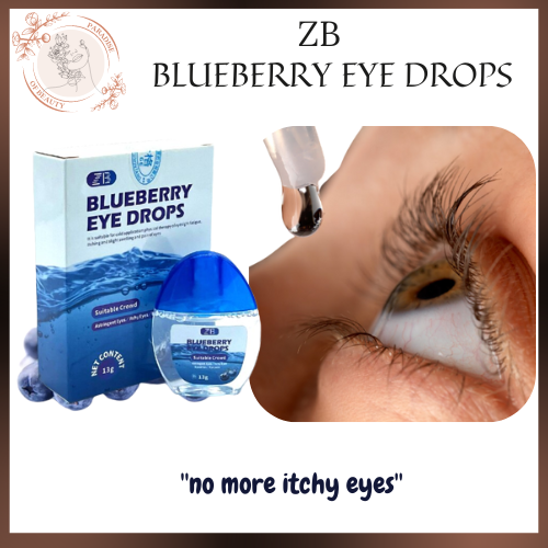 Original Blueberries Eye Drops for Clear Vision Dry Eyes Congestion