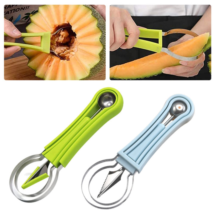 Melon Baller Scoop Setprofessional 4 In 1 Stainless Steel Watermelon