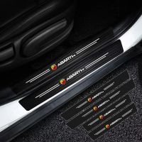 Piastra Soglia Porta Auto Adesivi In Fibra Di Carbonio 695ต่อ Abarth 595 500 124 Spider Competition Accessori Auto