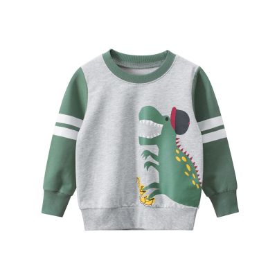 [COD] 27kids Korean version of childrens autumn and winter new boys sweater dinosaur baby clothes a dropshipping