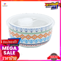 กล่องอาหารเซรามิกทรงกลม KASSA HOME รุ่น A130390-237B ขนาด 5.75 นิ้ว สีส้มCeramic Round Food Box KASSA HOME Model A130390-237B Size 5.75 Inch Orange