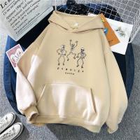 Harajuku Hoodie Men And Women Oversized Sweatshirt Skull Print 2020 Streetwear Couple Clothes Warm Simple Punk Graphic Casual Size Xxs-4Xl