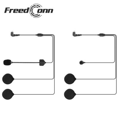 FreedConn Brand 5 Pin Hard/Soft Cable Headphone Microphone for R1 R1-PLUS Full/Open Face Helmet Intercom