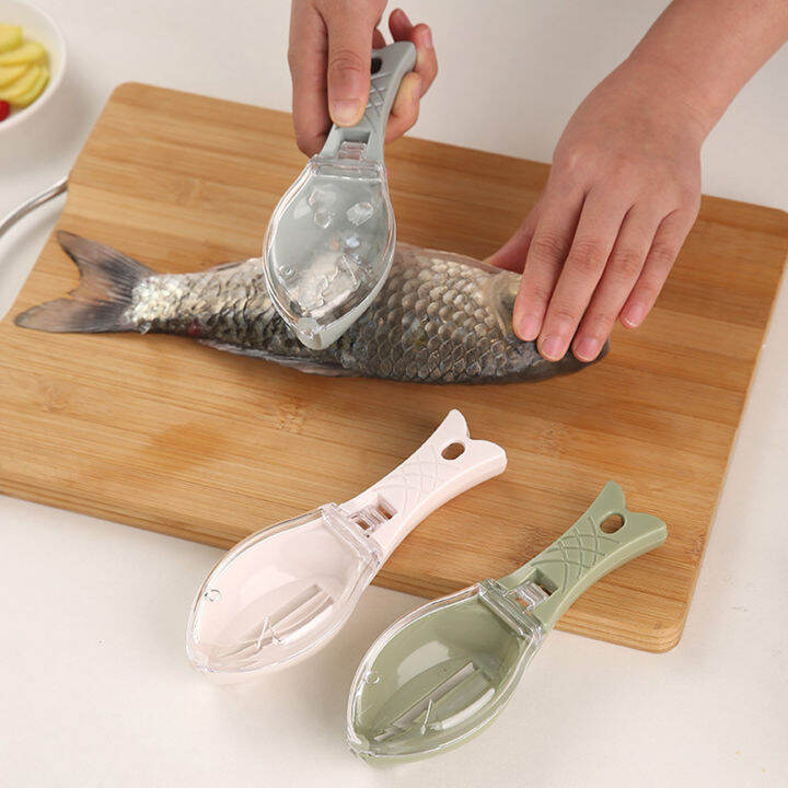 xiaxuannai Hygienic Fish Scaler Fish Scaler Easytouse Fish Scaler Cleaner with Storage