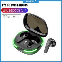 BOKEWU Pro60บลูทูธ17.1หูฟังไร้สายพร้อมไมโครโฟนหูฟังสำหรับเล่นเกมไฮไฟหูฟังสเตอริโอเวลาแฝงต่ำ