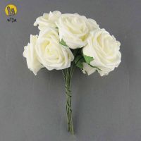 ☇✤◙ WiJx❤❤❤Summer Korean 10 Pcs/ Bunch Beautiful Artificial Rose Flowers Wedding Bridal Bouquet Prom Rom