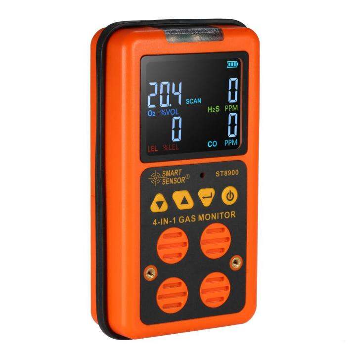 smart-sensor-4-in-1-gas-detector-h-s-and-co-monitor-industrial-digital-handheld-toxic-gas-carbon-monoxide-detector-carbonic-oxide-hydrogen-sulfide-gas-tester-0-999ppm-with-lcd-display-sound-and-light-