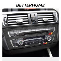 Betterhumz รถซีดีแผงควบคุมตกแต่งตัดปกสำหรับ BMW 1 2 Series F20 F22 AC ช่องระบายอากาศปกสติ๊กเกอร์อุปกรณ์ตกแต่งภายใน