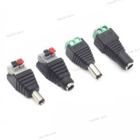 Famale Male DC Power Plug Adapter Connector 5.5mm x 2.1mm for LED Strip Lamp Press Connector CCTV Cameras WB5TH