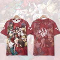 Star Railway Himeko Men Women Anime Game Merchandise T-Shirt Short Sleeve Loose Printing