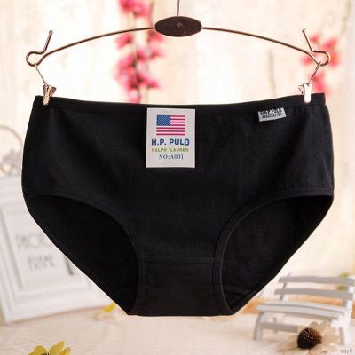 day6 Women Korean Fashion Solid Color Plain Plus Size Pure Cotton Briefs