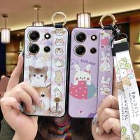 Durable ring Phone Case For infinix Note30i 4G/X6716 Wristband Cute Anti-dust Fashion Design Cartoon Kickstand Silicone