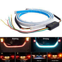 ไฟท้ายรถด้านหลัง120150ซม. คำเตือนย้อนกลับแบบไดนามิกที่มีสีสัน LED Strip 12V Auto เบรคเพิ่มเติมตามไฟเลี้ยว