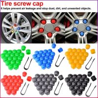 20pcs 17mm Car Wheel Nut Caps Protection Covers Caps Anti Rust Car Hub Screw Cover Auto Tyre Nut Bolt Exterior Decoration Jdm