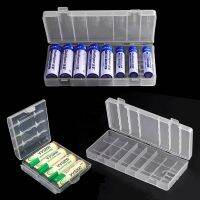 Battery Holder Storage Case Box Cover for 4x 6x 8x AA AAA Battery Case Container Transparent Organizer Box Case with Clips