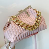 【YD】 Fashion Design gold Thick Chain Shoulder Crossbody 2022 New Luxury Brand Handbag Large Cluth