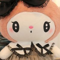 Kuromi Melody Cinnamoroll หมอนของเล่นผ้ากำมะหยี่อะนิเมะยัดไส้ตุ๊กตาอะนิเมะโซฟาเบาะ Hiasan Kamar สาวของขวัญคริสต์มาส