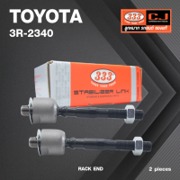 ลูกหมากแร๊คซ์ TOYOTA COROLLA, DX, SPRINTER KE70, AE70, KE73E, KE73G, LEVIN, AE85, AE86 โตโยต้า / 3R-2340 / SIZE 14.15 / 14.15 / 145 mm. / ยี่ห้อ 333 (1คู่ 2 ตัว) RACK END (ซ้าย / ขวา)