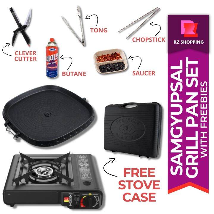 SAMGYUPSAL GRILL PAN SET BEST FOR SAMGYUPSAL, Samgyupsal, Portable
