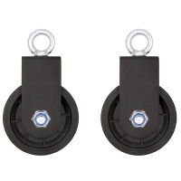 2X Heavy Duty Pulley, Fitness Pulley 360 Degree Rotation Traction Wheel for Home/Gym Equipment or Lifting Blocks