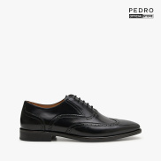 PEDRO - Giày oxford nam thắt dây thanh lịch Black Baker Leather PM1