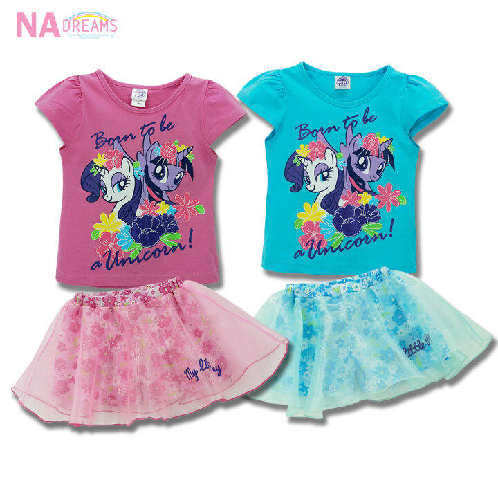 my-little-pony-ชุดเซ็ทเด็ก-เสื้อ-กางเกง-ลายการ์ตูนโพนี่-my-little-pony-จาก-nadreams-ผ้าคอตตอน-รุ่นเด็กเล็ก