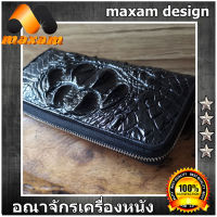 "เชิญเยี่ยมชมได้ที่ร้าน maxam design"ใFree Shipping Pay At Home งานสวยๆจากโรงงานมาเอง สำหรับบุรุษและสตรีกระเป๋าทรงยาว หนังแท้ มากับโหนกจระเข้สวยๆ ซิปเ