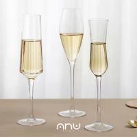 ?Curves champagne Glass? แก้วแชมเปญดีไซน์โค้งทรงสูง ตัวแก้วเนื้อใสบาง นำ้หนักเบา มีความหรูหรา