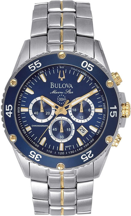 bulova-mens-marine-star-two-tone-stainless-steel-chronograph-quartz-watch-blue-dial-style-98h37